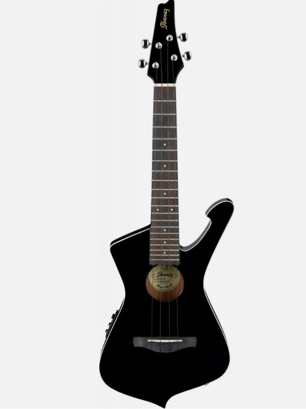 Ibanez Iceman Electro Acoustic Ukulele UICT10-BK